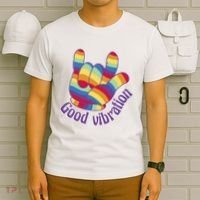 Good Vibration Rainbow T-Shirt thumb 6