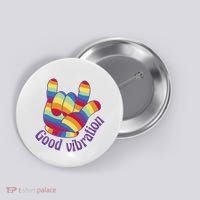 Good Vibration Rainbow Button thumb 0