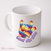 Good Vibration Rainbow Coffee Mug thumb 0
