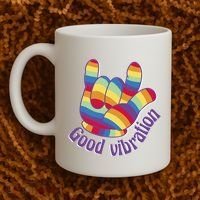 Good Vibration Rainbow Coffee Mug thumb 2