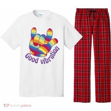 Good Vibration Rainbow Pajama Set