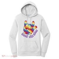 Good Vibration Rainbow Women's Hoodie thumb 0