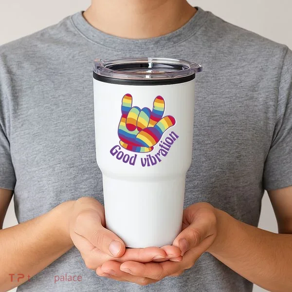 Good Vibration Rainbow Tumbler