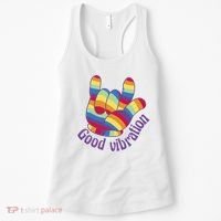 Good Vibration Rainbow Women's Tank Top thumb 0