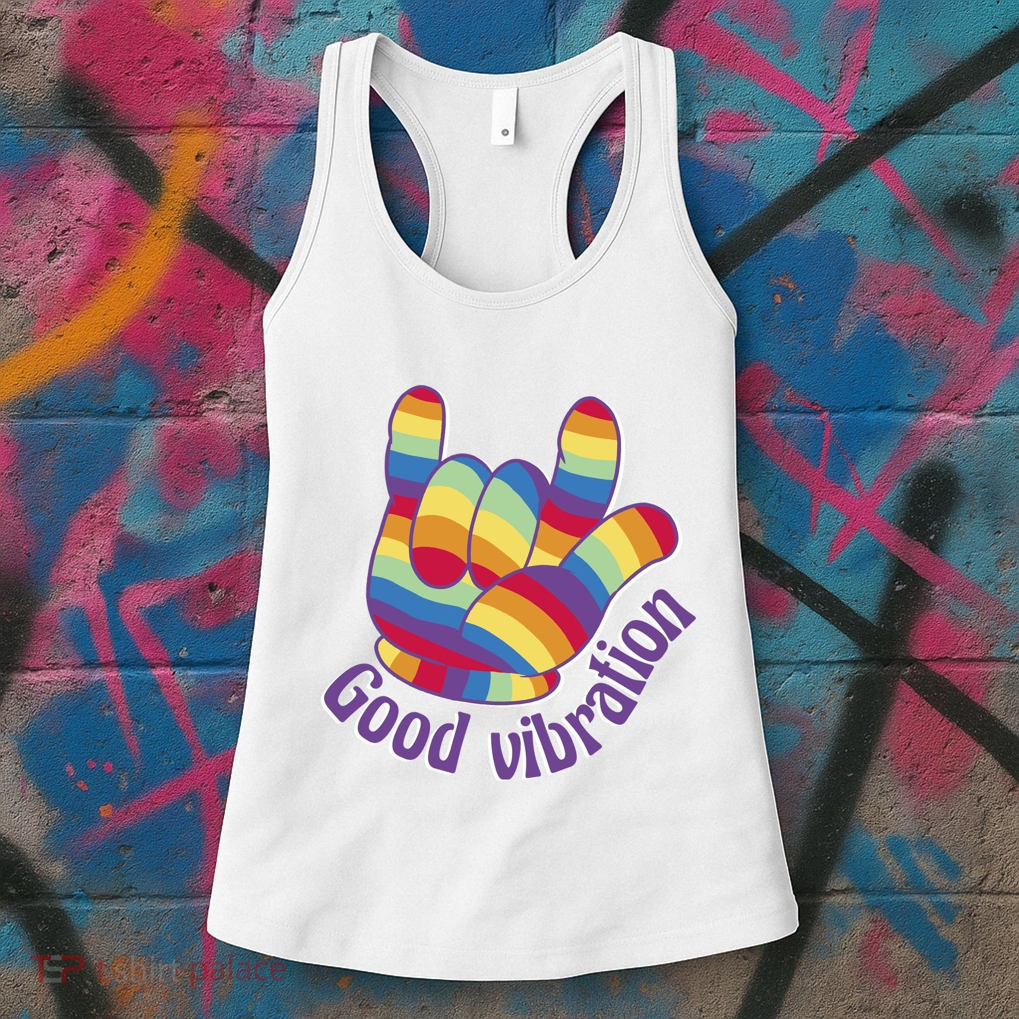 Good Vibration Rainbow Women's Tank Top
