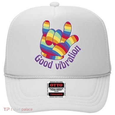 Good Vibration Rainbow Hat