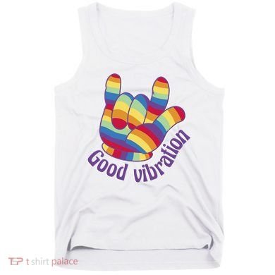 Good Vibration Rainbow Tank Top