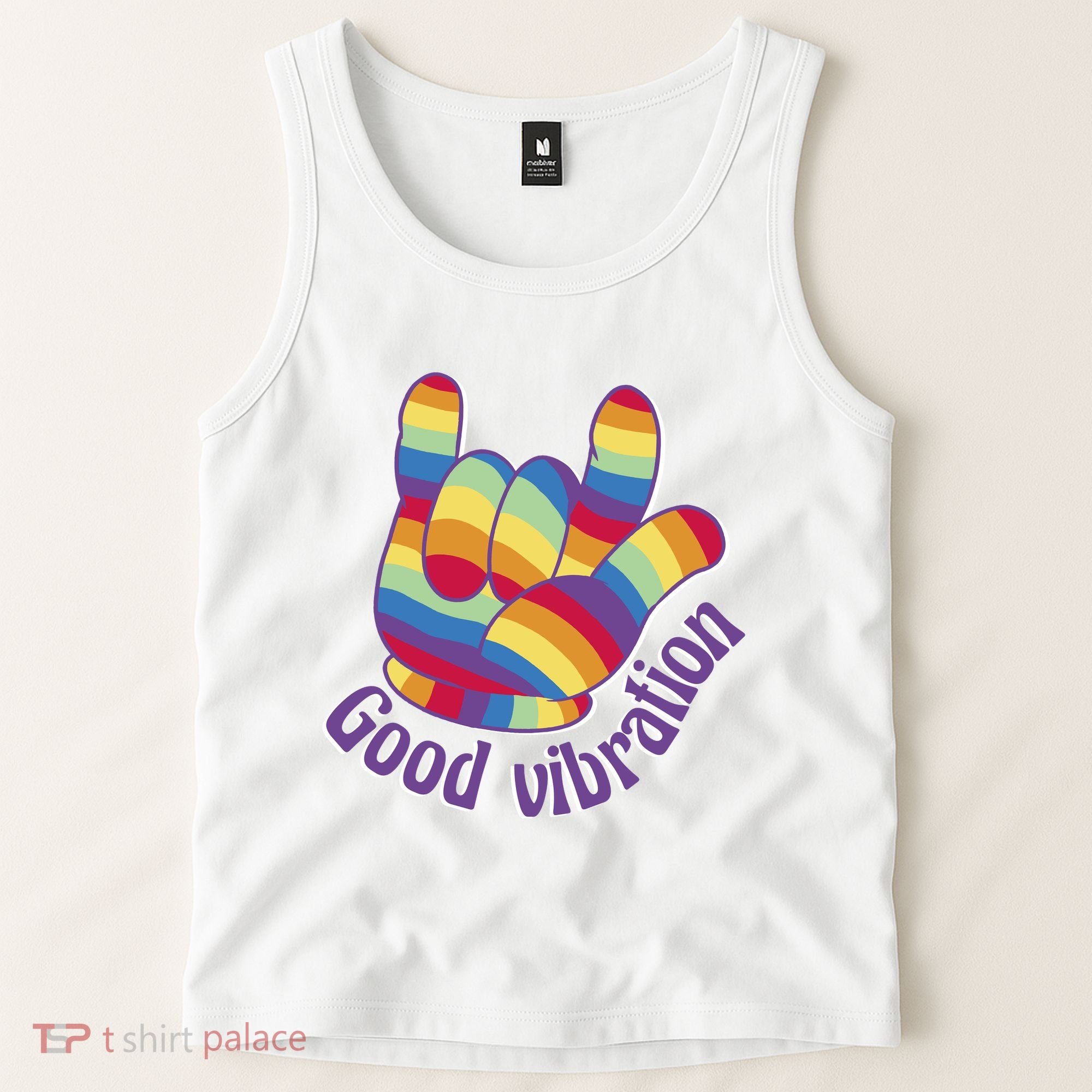 Good Vibration Rainbow Tank Top
