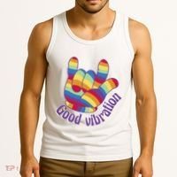Good Vibration Rainbow Tank Top thumb 3