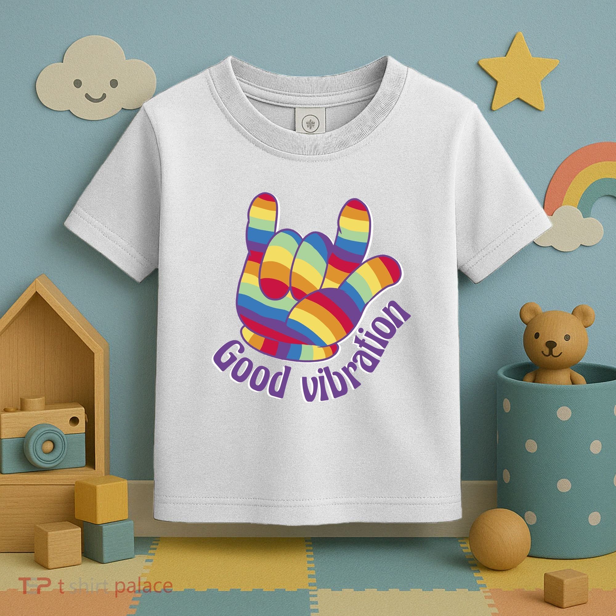 Good Vibration Rainbow Toddler T-Shirt