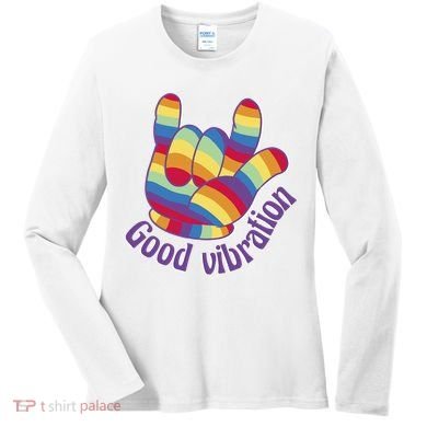 Good Vibration Rainbow Women's Long Sleeve Shirt