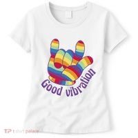 Good Vibration Rainbow Women's T-Shirt thumb 0