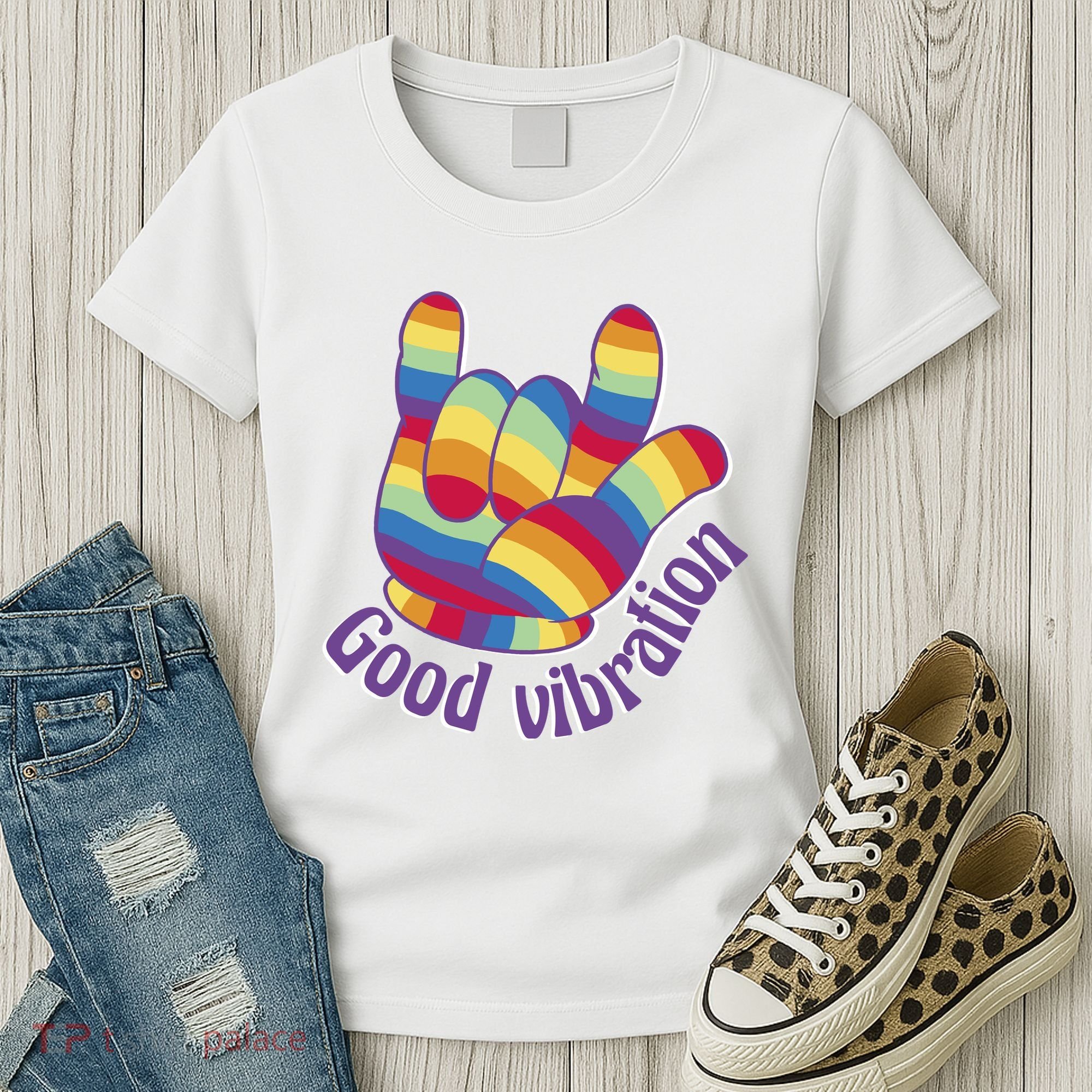 Good Vibration Rainbow Women's T-Shirt