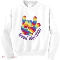 Good Vibration Rainbow Kids Sweatshirt thumb 0