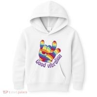 Good Vibration Rainbow Kids Hoodie thumb 0