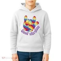 Good Vibration Rainbow Kids Hoodie thumb 4