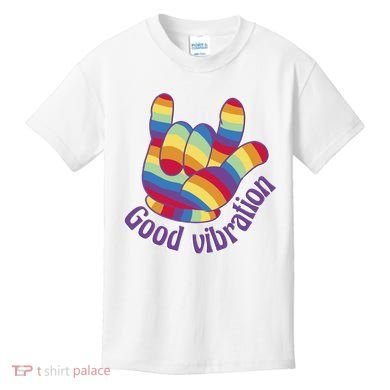 Good Vibration Rainbow Kids T-Shirt