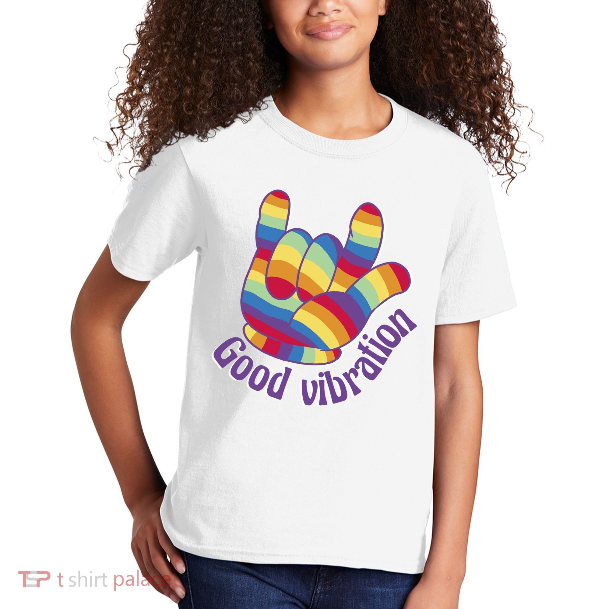 Good Vibration Rainbow Kids T-Shirt