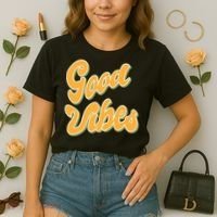 Good Vibes Retro Fun Comfort Colors Boxy T-Shirt thumb 2