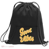 Good Vibes Retro Fun Sweatshirt Cinch Pack Bag thumb 0