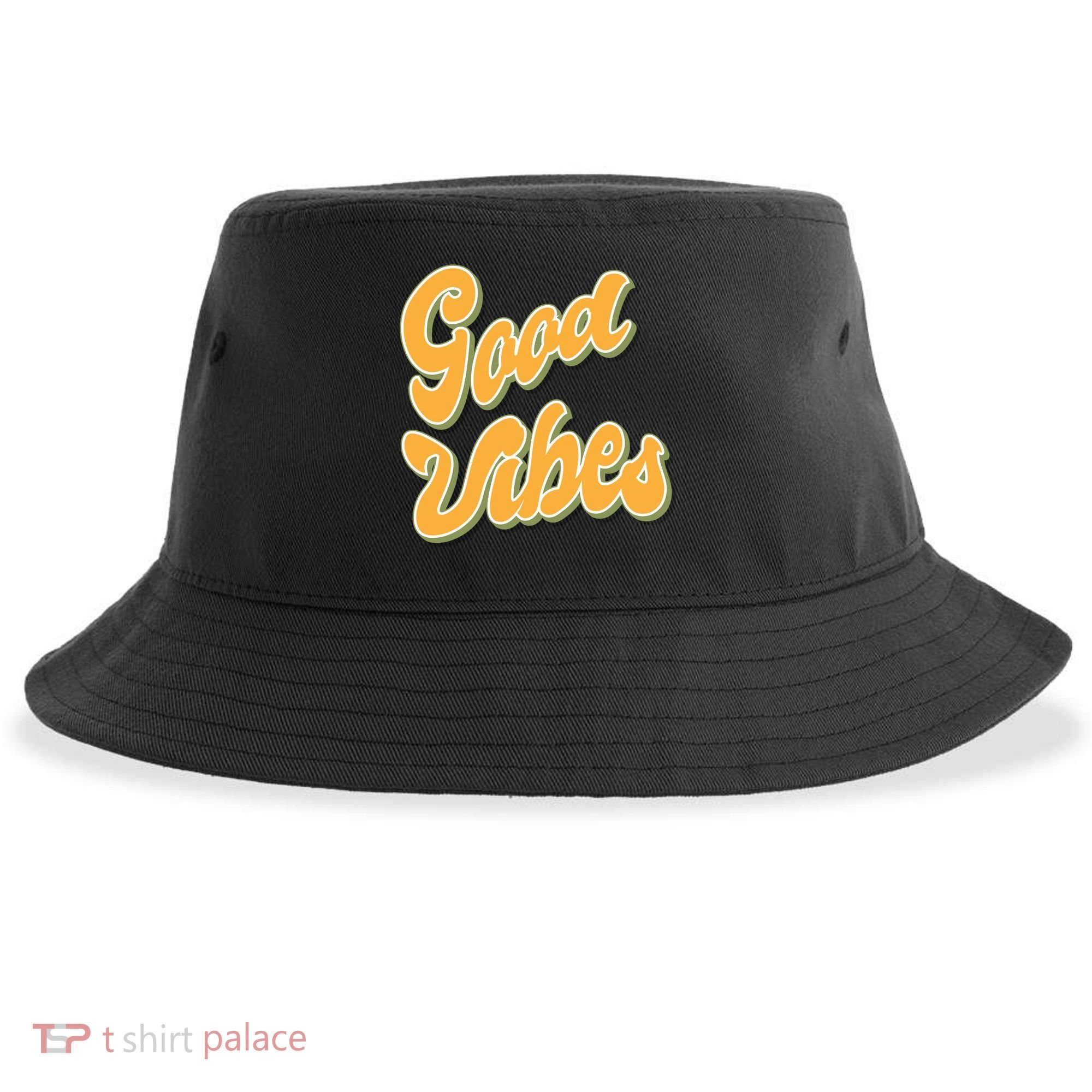 Good Vibes Retro Fun Sustainable Bucket Hat