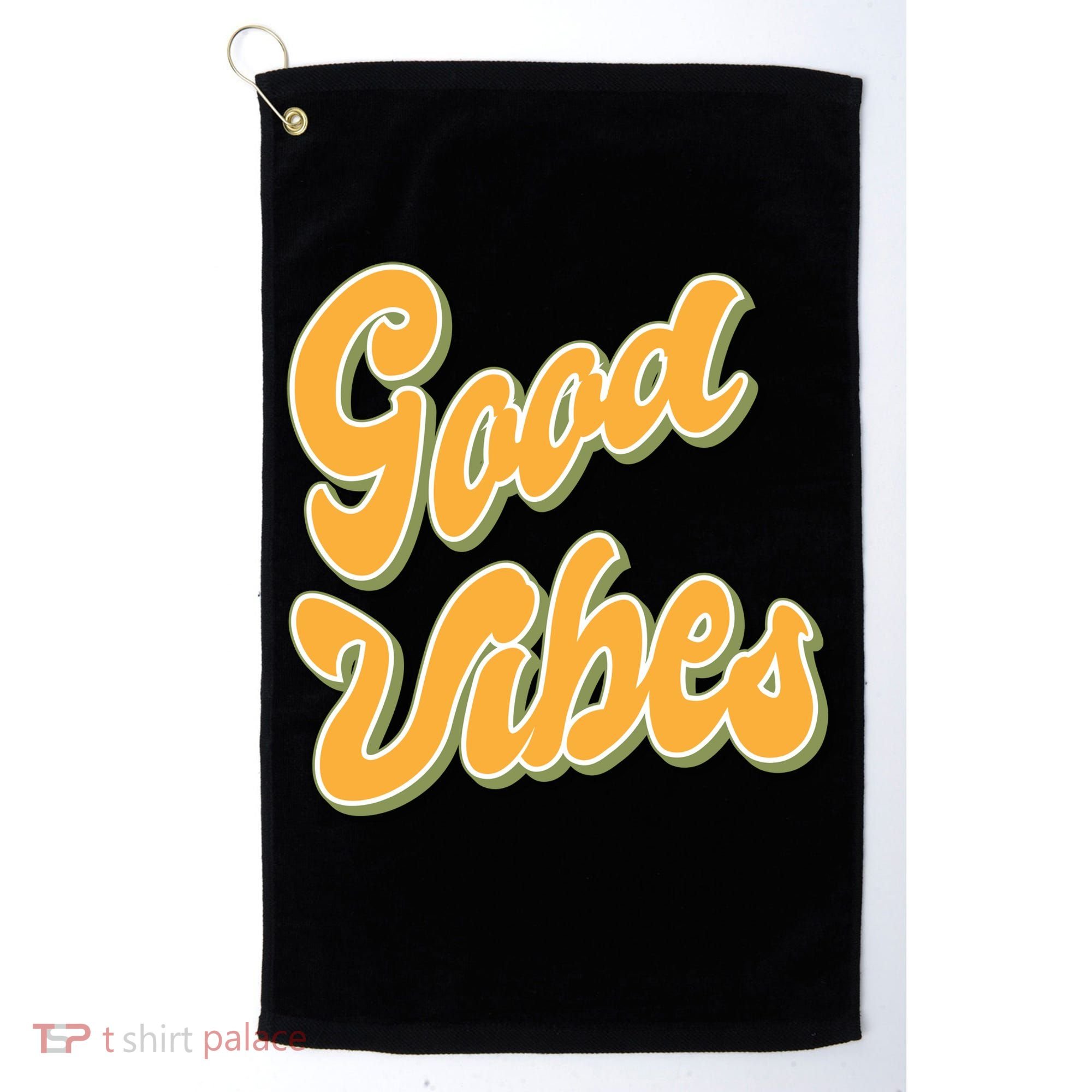 Good Vibes Retro Fun Golf Towel