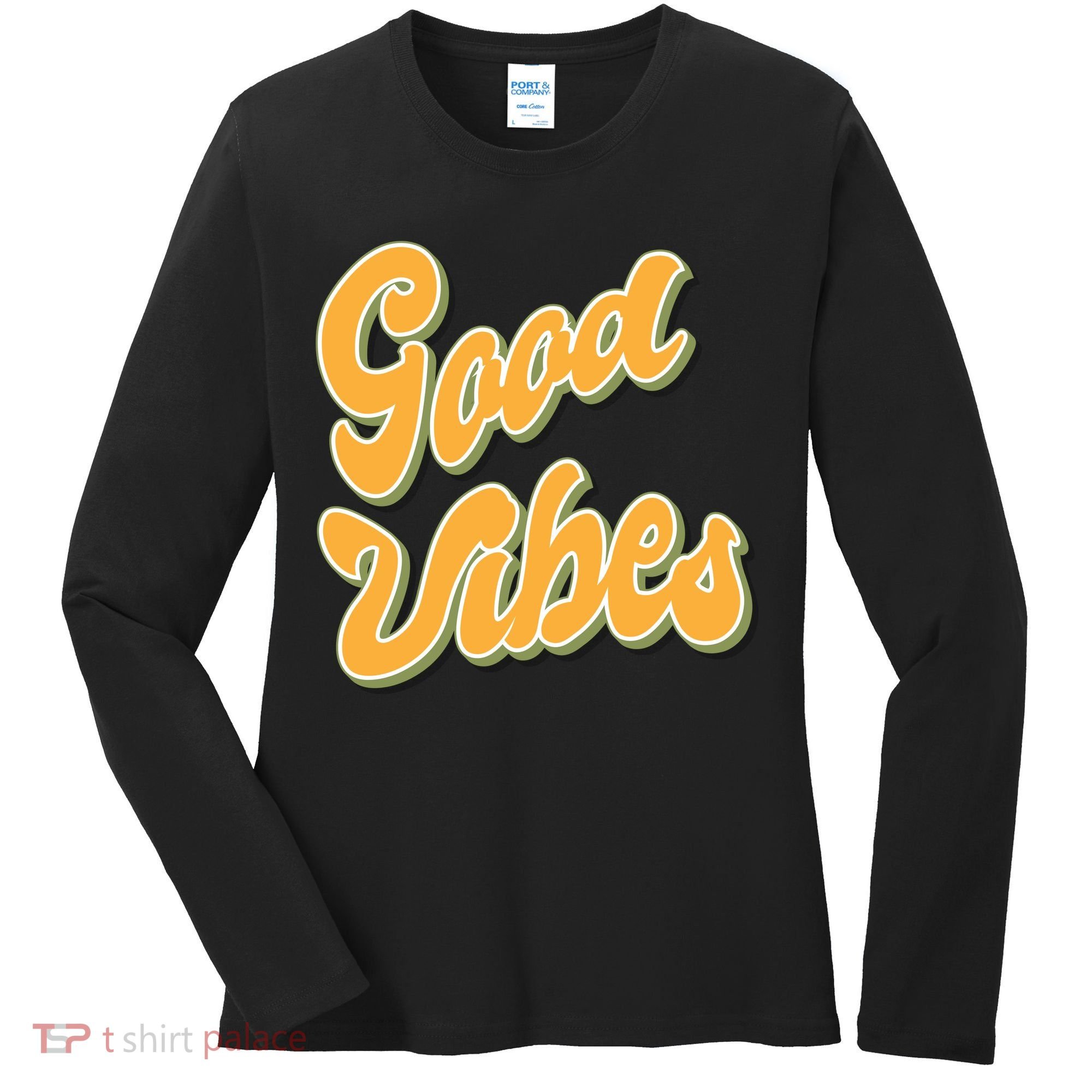 Good Vibes Retro Fun Women's Long Sleeve Shirt
