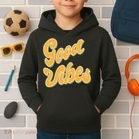 Good Vibes Retro Fun Kids Hoodie thumb 2