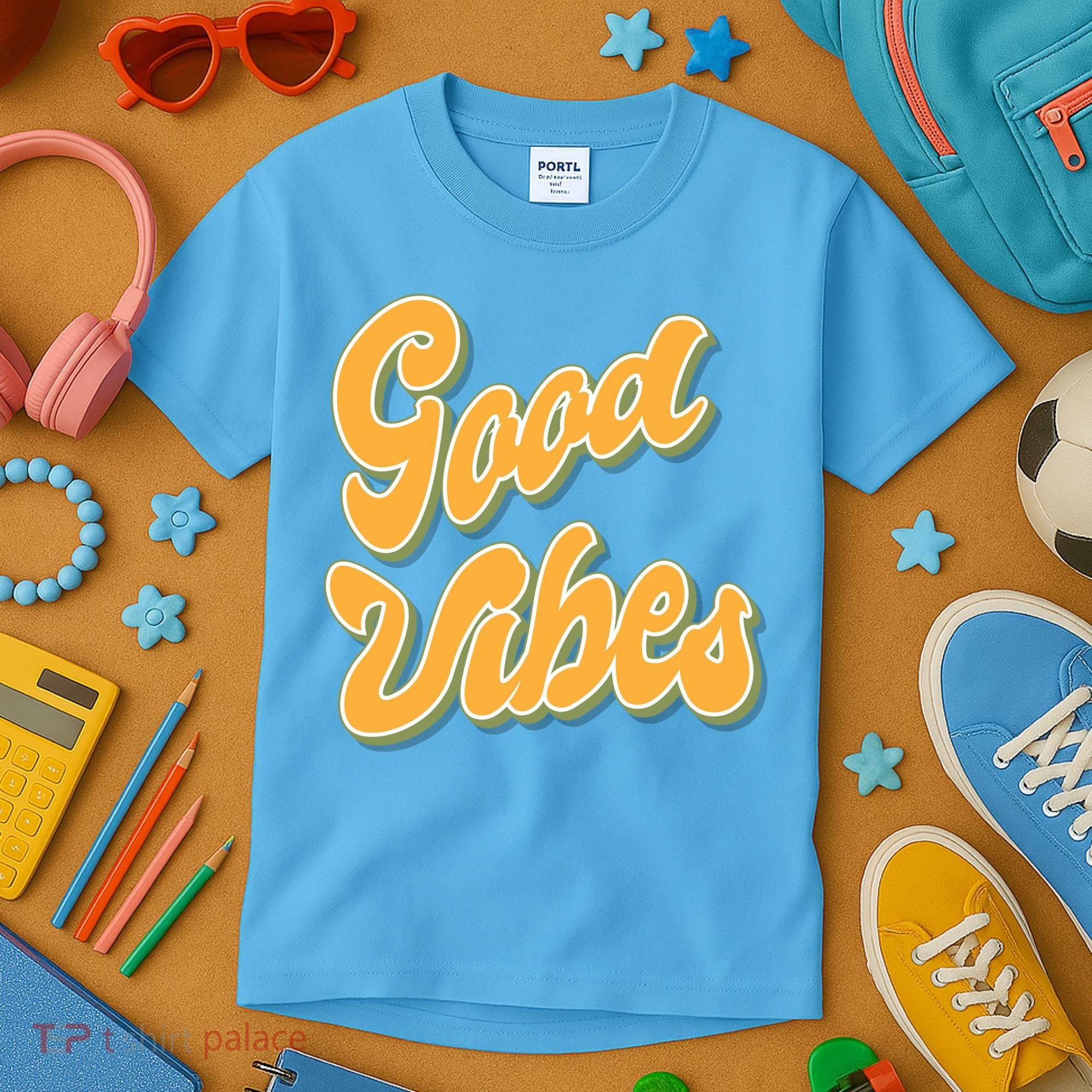 Good Vibes Retro Fun Kids T-Shirt