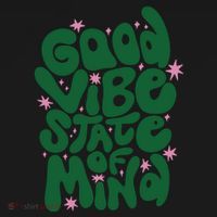 Good Vibe State Of Mind Retro Quote Backpack thumb 2
