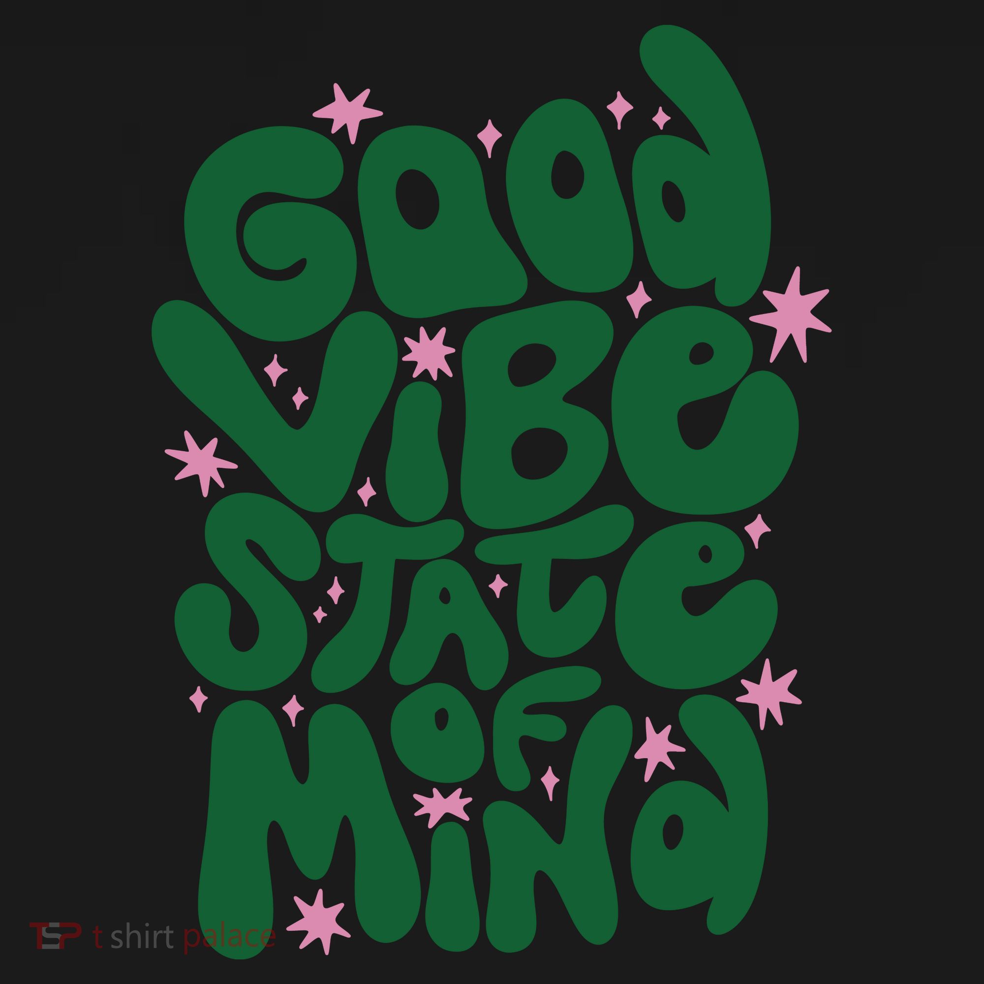 Good Vibe State Of Mind Retro Quote Backpack