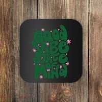 Good Vibe State Of Mind Retro Quote Coaster thumb 0