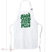 Good Vibe State Of Mind Retro Quote Apron thumb 0