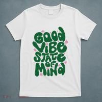 Good Vibe State Of Mind Retro Quote T-Shirt thumb 5