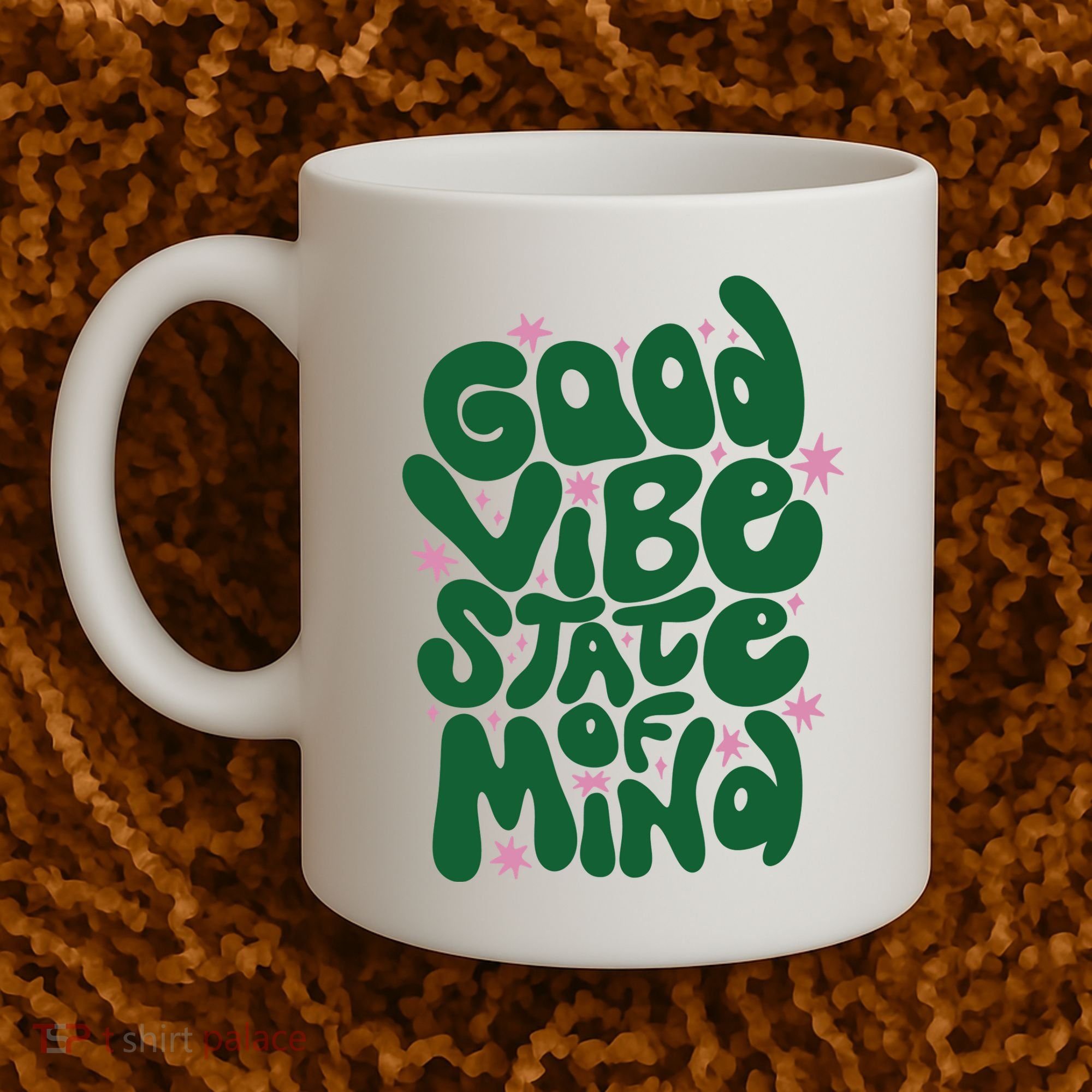 Good Vibe State Of Mind Retro Quote Coffee Mug
