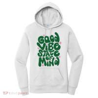 Good Vibe State Of Mind Retro Quote Women's Hoodie thumb 0