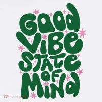 Good Vibe State Of Mind Retro Quote Women's Hoodie thumb 2