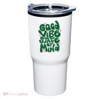 Good Vibe State Of Mind Retro Quote Tumbler thumb 0
