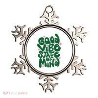 Good Vibe State Of Mind Retro Quote Ornament thumb 0