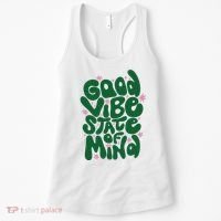 Good Vibe State Of Mind Retro Quote Women's Tank Top thumb 0
