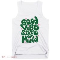 Good Vibe State Of Mind Retro Quote Tank Top thumb 0