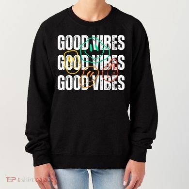 Good Vibes Smiley Retro Vintage Women's Sweatshirt