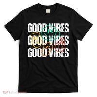 Good Vibes Smiley Retro Vintage T-Shirt thumb 0