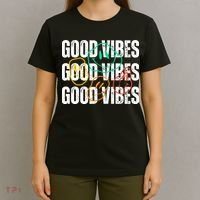 Good Vibes Smiley Retro Vintage T-Shirt thumb 4