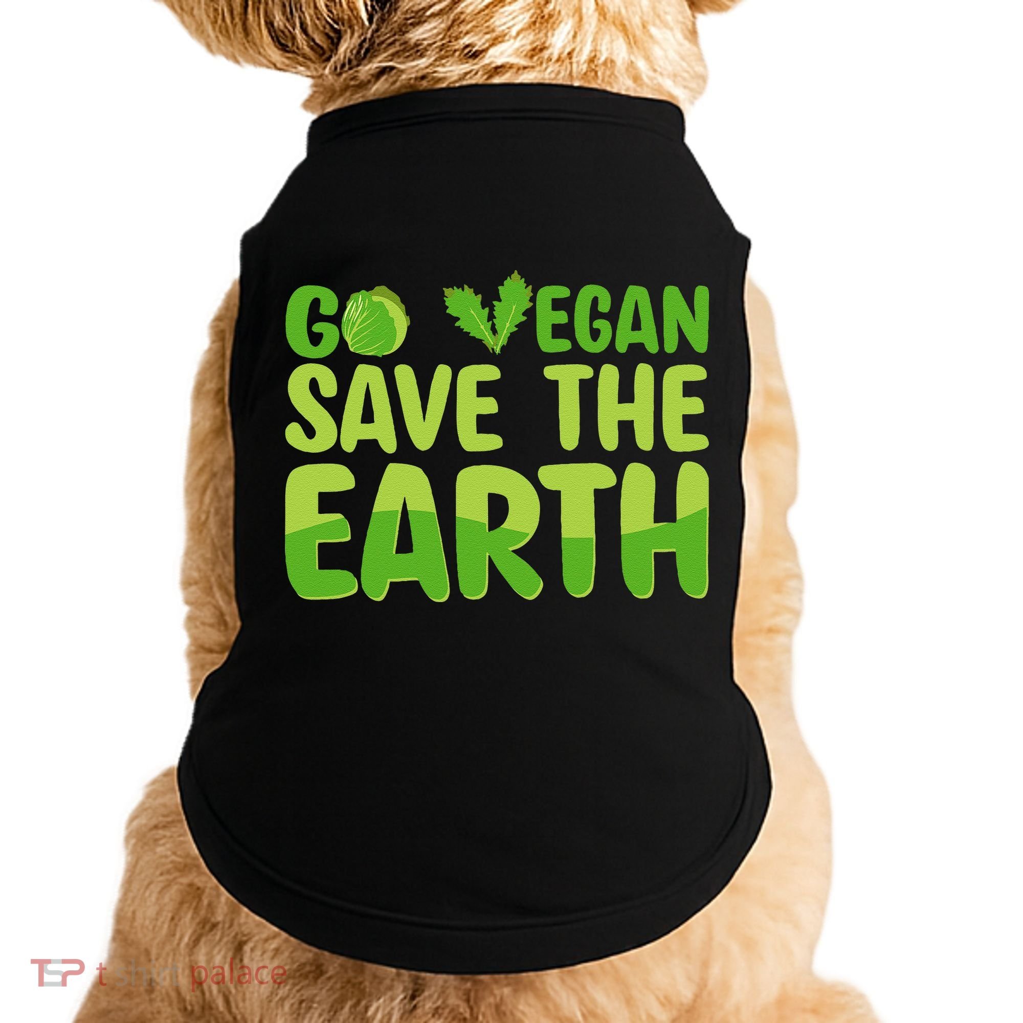 Go Vegan Save The Earth Planet Globe Earth Day April 22 Doggie Tank