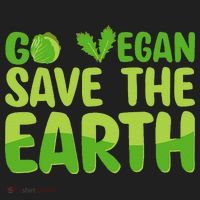 Go Vegan Save The Earth Planet Globe Earth Day April 22 Hat thumb 2