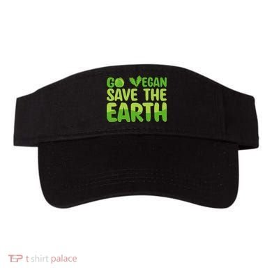 Go Vegan Save The Earth Planet Globe Earth Day April 22 Visor