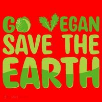 Go Vegan Save The Earth Planet Globe Earth Day April 22 Santa Hat thumb 1