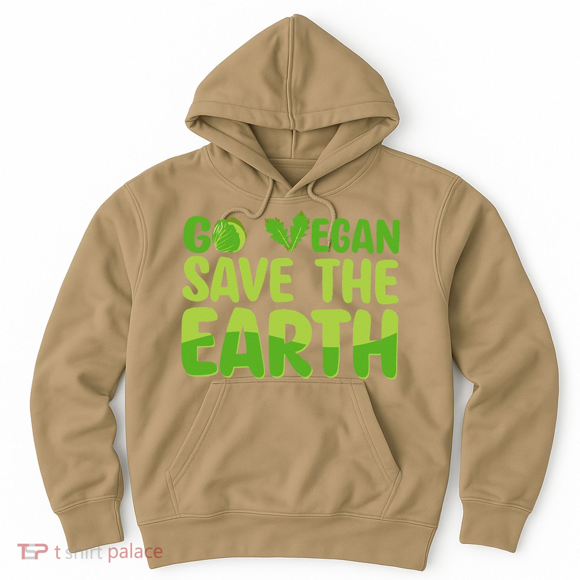 Go Vegan Save The Earth Planet Globe Earth Day April 22 Hoodie