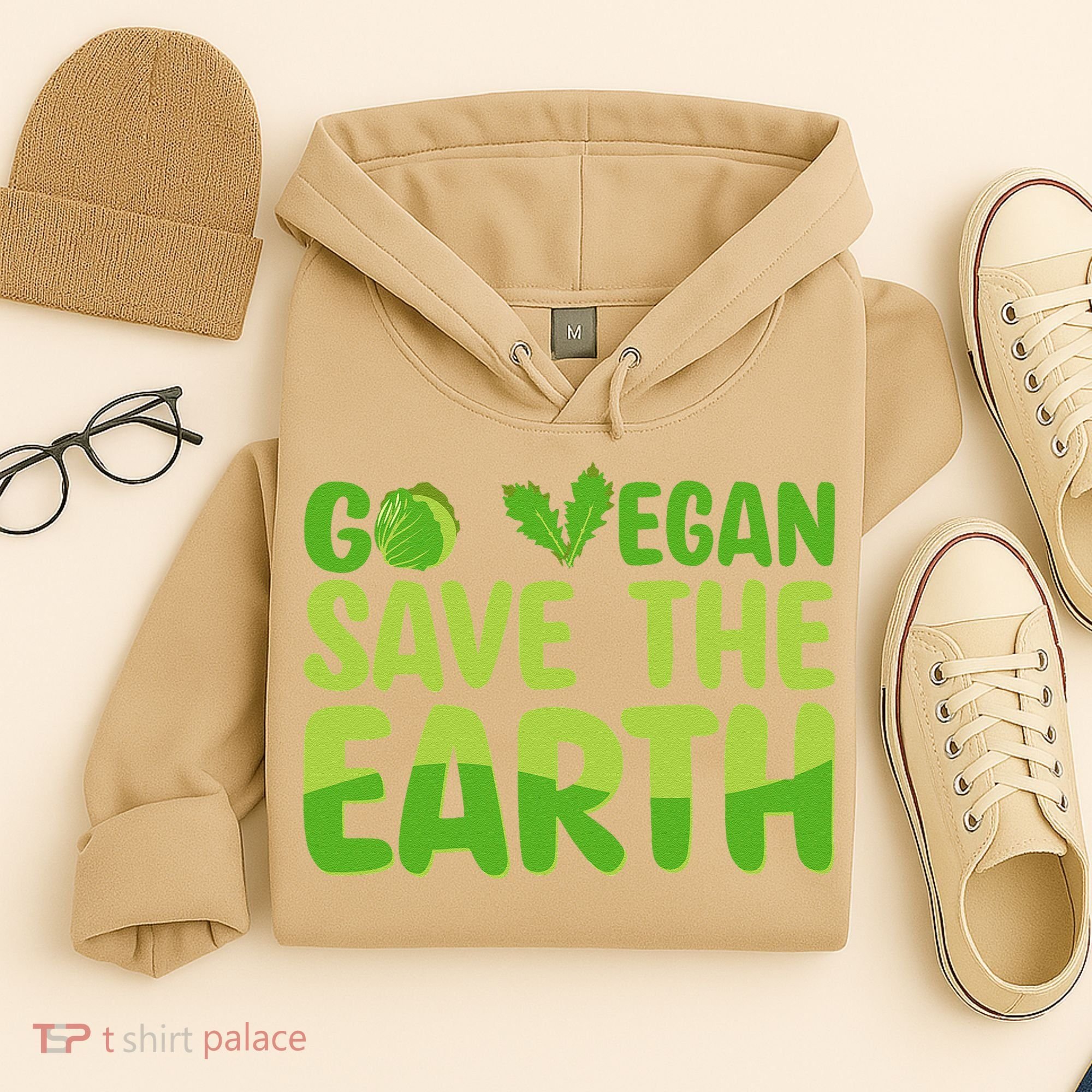 Go Vegan Save The Earth Planet Globe Earth Day April 22 Hoodie